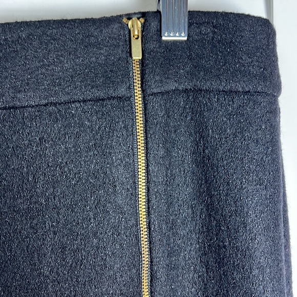 Banana Republic Wool Blend Zipper Lined Pencil Skirt Size 12 Black - Picture 2 of 8